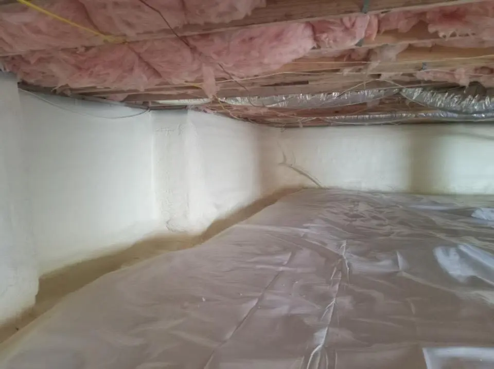 Crawl space encapsulation with closed-cell spray foam for Attic Insulation in Camp Pendleton South